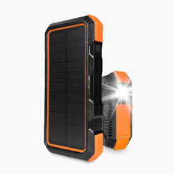 Multifunktions-Powerbank 20.000 mAh mit Solarpanel, LED-Lampe, kabellosem Laden - perfekt für unterwegs, Outdoor, Reise, Camping und Notfall