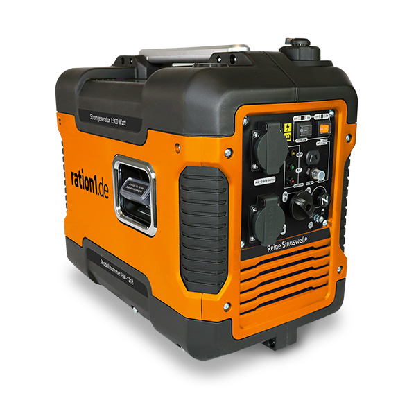 Notstromaggregat 1.900 Watt, tragbarer Stromerzeuger mit Benzin