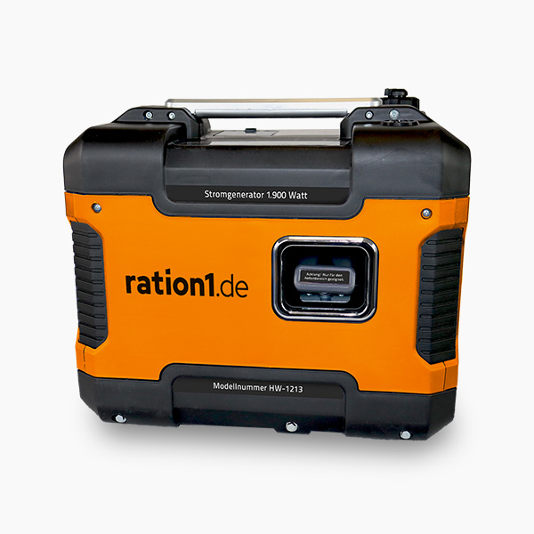 Notstromaggregat 1.900 Watt, tragbarer Stromerzeuger mit Benzin