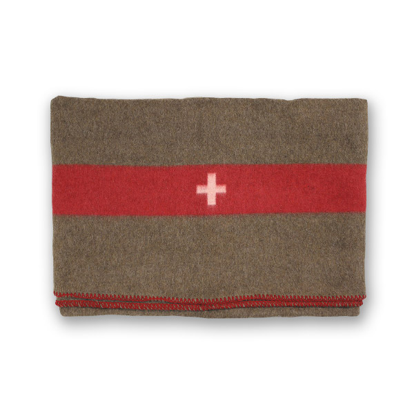 Schweizer Wolldecke, Notfalldecke 200 x 150 cm