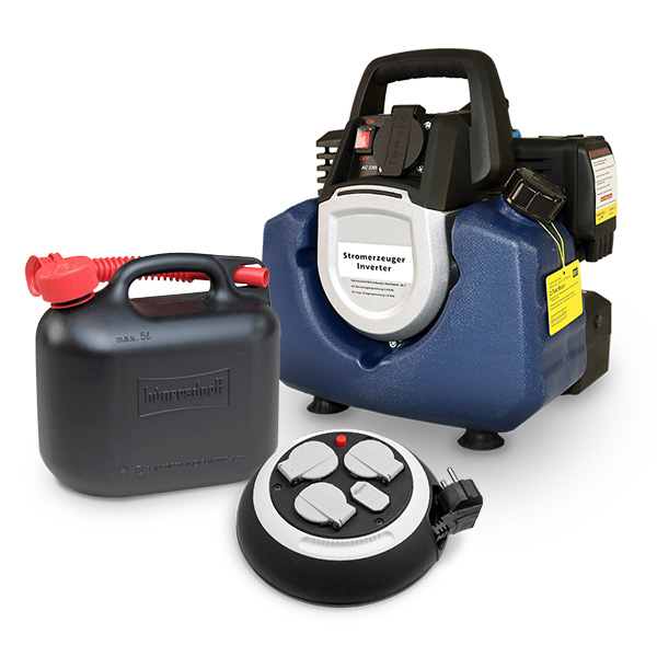 Stromerzeuger 1.000 Watt, tragbares Notstromaggregat mit Benzin