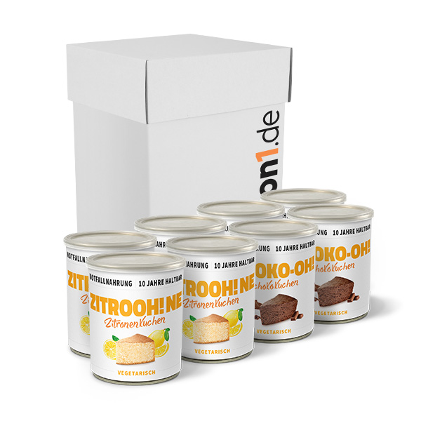 8er Paket Kuchen - Schoko- und Zitronenkuchen
