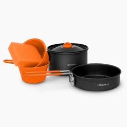 ration1 Kochset inkl. 3x Gaskartusche 230 g und Feuerzeug