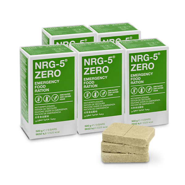 NRG-5 ZERO Notration Notvorrat glutenfrei, 15 Jahre haltbar