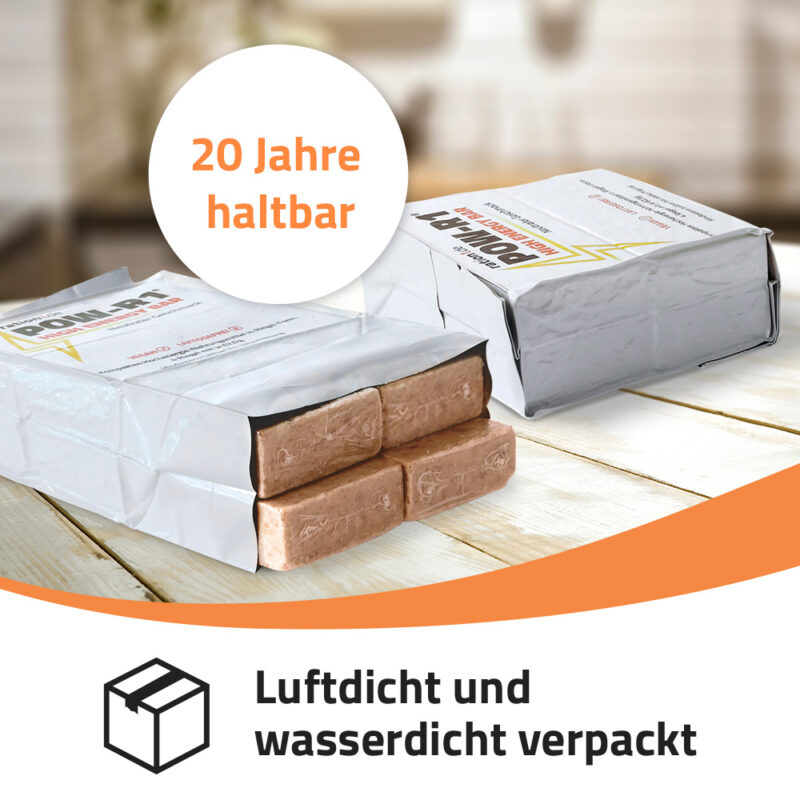 Luftdicht und wasserdicht verpackt