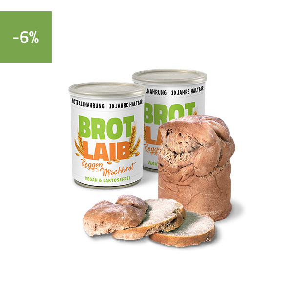 Roggen-Mischbrot Notration Dosenbrot, 10 Jahre haltbar - ration1