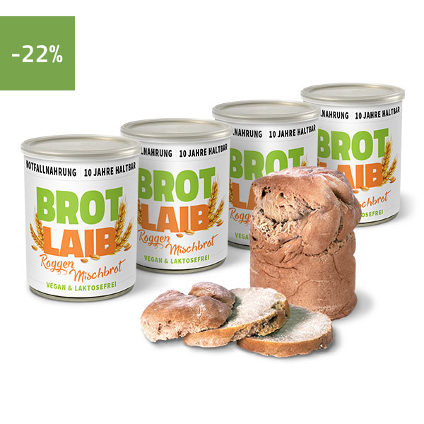 Roggen-Mischbrot Notration Dosenbrot, 10 Jahre haltbar - ration1