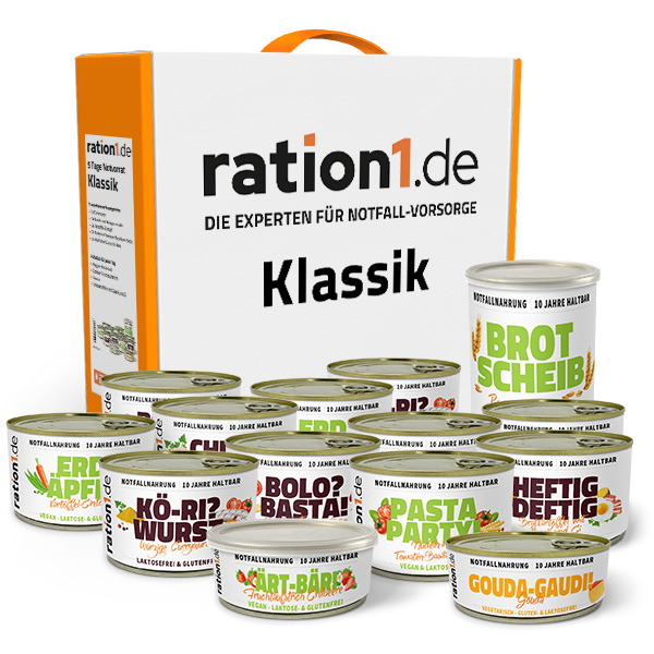 Notvorrat 5 Tage Paket Klassik - 10 Jahre haltbar