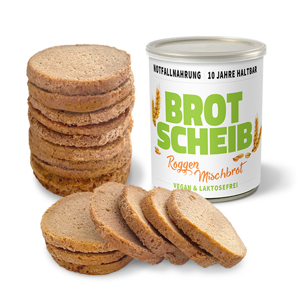 Notvorrat Dosenbrot Roggen-Mischbrot geschnitten - 10 Jahre haltbar