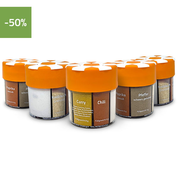 ration1 Gewürzstreuer XXL 6-in-1