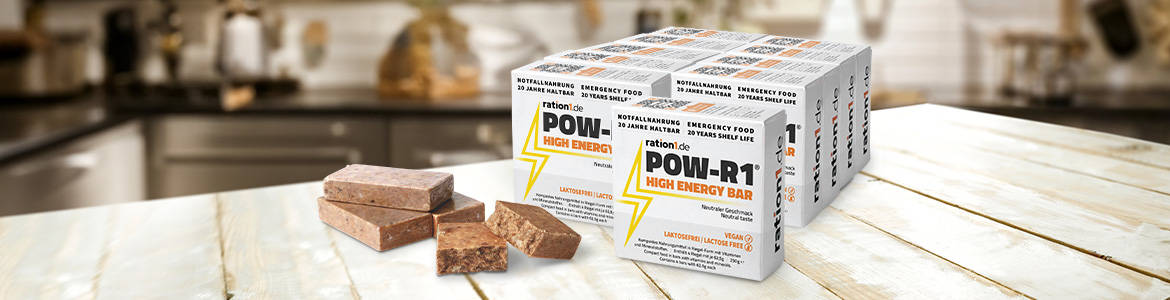POW-R1 Energie-Riegel für Outdoor, Sport und als Notfallnahrung