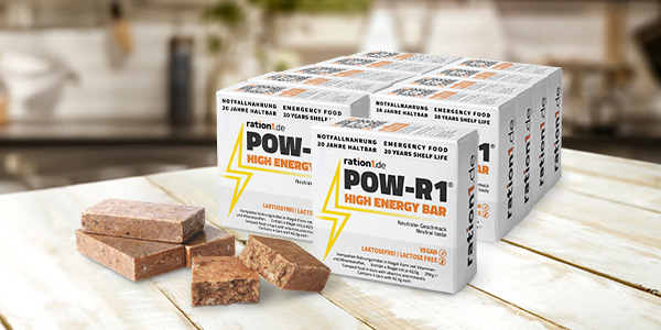 POW-R1 Energie-Riegel für Outdoor, Sport und als Notfallnahrung