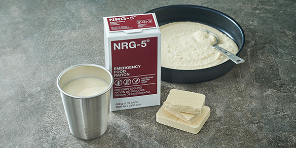 NRG-5 Emergency Food, Notration, 20 Jahre haltbar