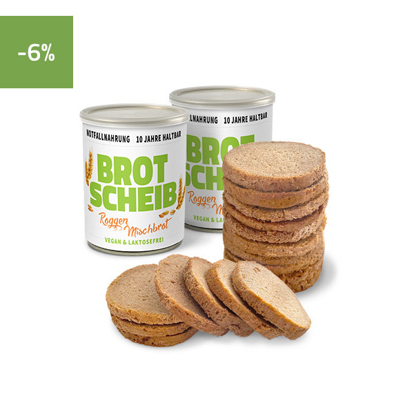 Roggen-Mischbrot Dosenbrot geschnitten – 10 Jahre haltbar
