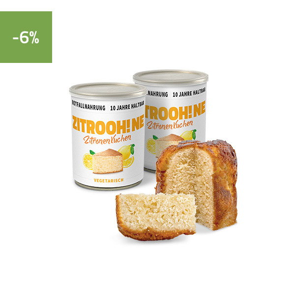 Zitronenkuchen Notration Dosenkuchen, 10 Jahre haltbar - ration1
