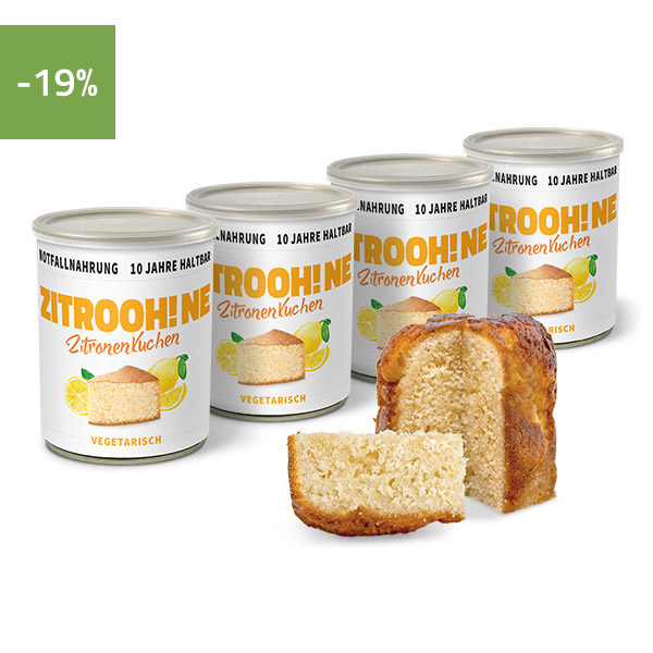 Zitronenkuchen Notration Dosenkuchen, 10 Jahre haltbar - ration1