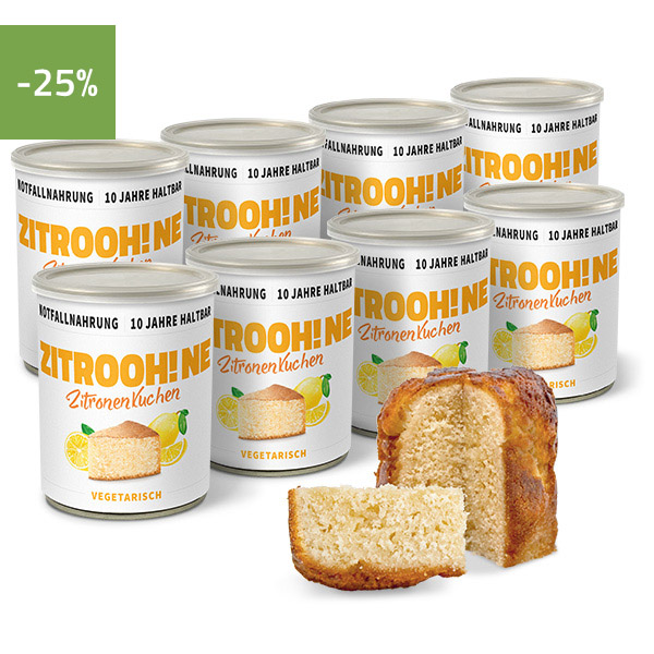 Zitronenkuchen Notration Dosenkuchen, 10 Jahre haltbar - ration1