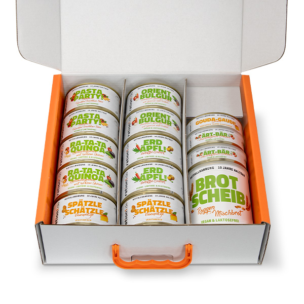 Notvorrat Vegetarisch 5 Tage Paket, 10 Jahre haltbar - ration1