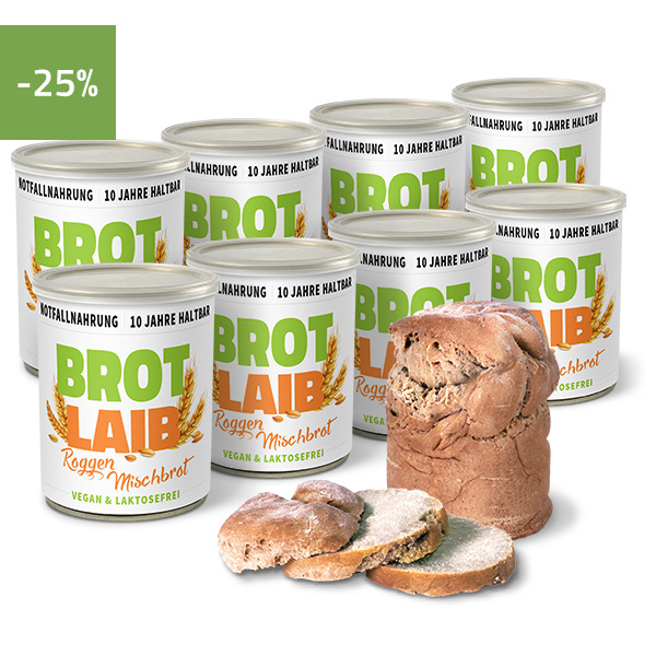 Roggen-Mischbrot Notration Dosenbrot, 10 Jahre haltbar - ration1